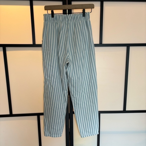 Vintage Boxer Style pull on pants stripes blue stretchy waist. Women’s small - Picture 9 of 16